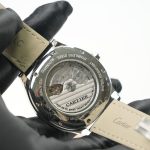 Cartier Drive de Cartier Steel Model Blue Dial Black Alligator Leather Strap 40mm Replica Watches - 6-234-scaled