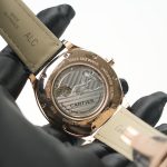 Cartier Drive de Cartier Rose Gold Diamond Bezel White Dial Black Alligator Leather Strap 40mm Replica Watches - 6-235-scaled