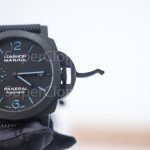 Panerai Luminor Marina PAM02661 Carbotech Black Dial Blue Lume Black Rubber Strap 44mm Replica Watches - 6-250-scaled