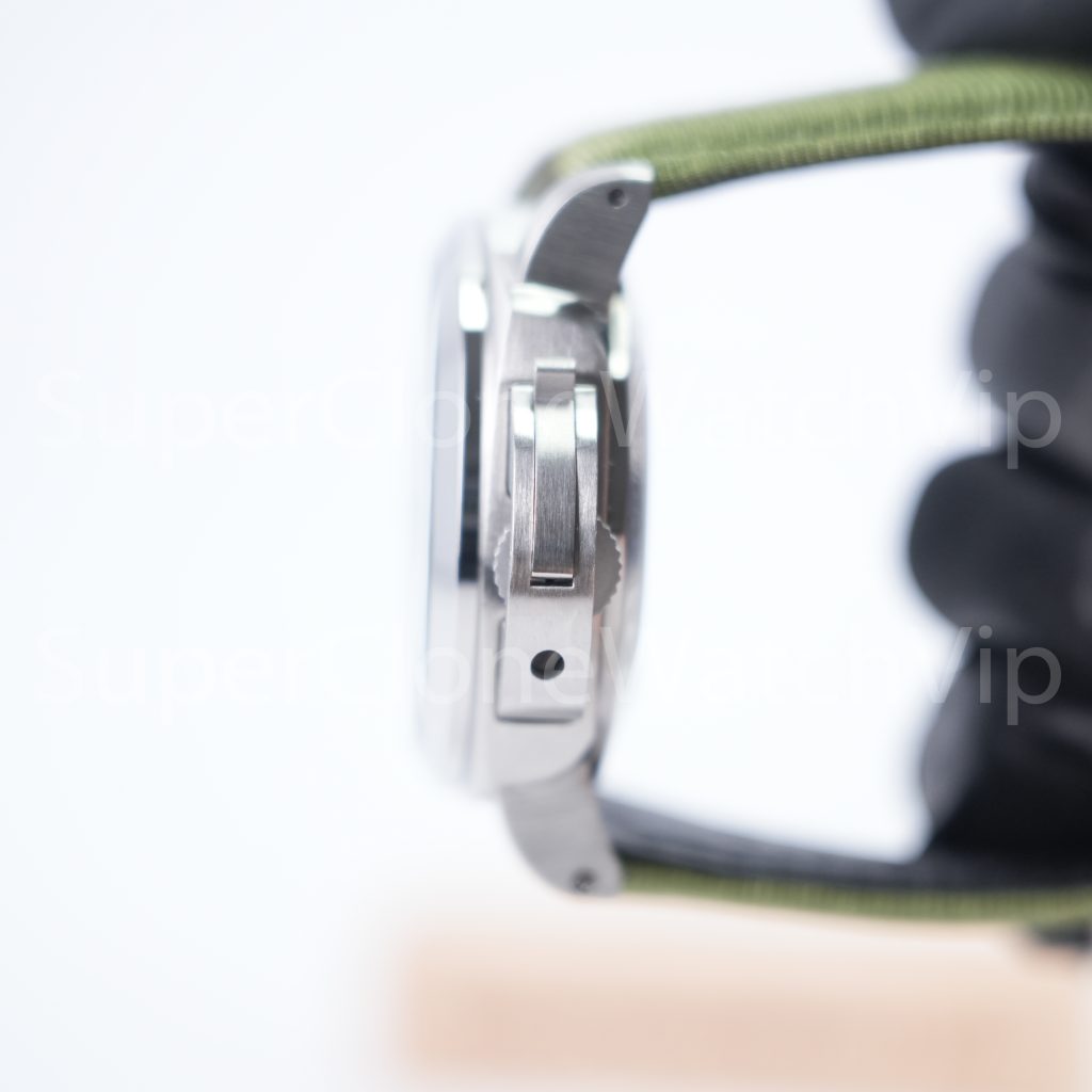 Panerai Luminor Marina eSteel PAM01356 Verde Smeraldo Green Gradient Dial Fabric Strap 44mm Replica Watches - 6-256-scaled