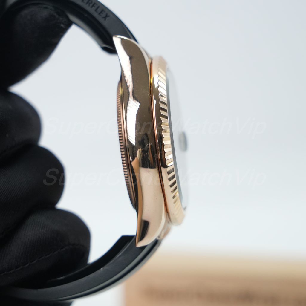 Rolex-Sky-Dweller-336235-White-Dial-Rose-Gold-Rubber-Strap-42mm Super Clone Watches Replica Watches - 6-268-scaled