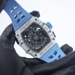 Richard Mille RM 35-03 Rafael Nadal Butterfly Rotor White Quartz TPT Blue Rubber Strap 49mm Replica Watch - 7-101-scaled