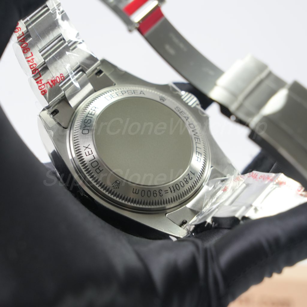Rolex Deepsea 126660 904L Steel Black Dial Black Ceramic Bezel Oyster Bracelet 44mm Replica Watch - 7-133-scaled