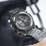 Omega Seamaster Planet Ocean 600M Chronograph Steel Model Grey Dial Orange Ceramic Bezel Steel Bracelet 45.5mm Replica Watches - 7-188-scaled