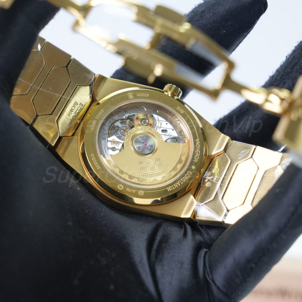 Vacheron Constantin Historiques 222 18K Yellow Gold Gold Dial Hexagonal Bracelet 37mm Replica Watch - 7-193-scaled