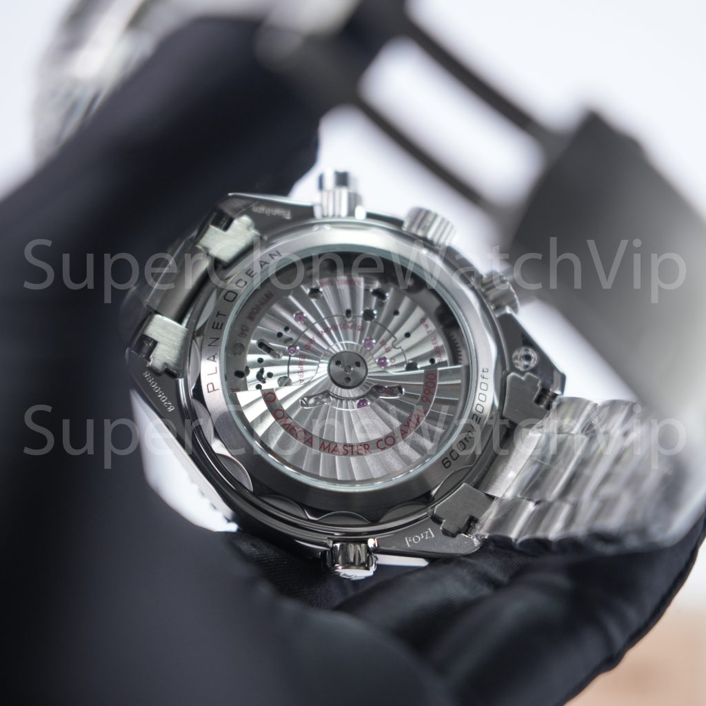 Omega Seamaster Planet Ocean 600M Chronograph Steel Model Grey Dial Grey-Orange Ceramic Bezel Steel Bracelet 45.5mm Replica Watches - 7-196-scaled
