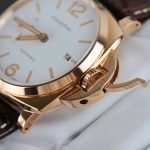 Panerai Luminor Due PAM01042 18K Rose Gold White Dial Smooth Bezel Brown Leather Strap 42mm Replica Watches - 7-201