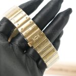 Cartier Santos de Cartier 18K Yellow Gold White Dial Gold Bracelet 39.8mm x 47.5mm Replica Watches - 7-211-scaled