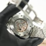 Audemars Piguet Royal Oak Offshore Steel Model Chronograph Grey Tapisserie Dial Steel Bracelet 42mm Replica Watch - 7-226-scaled