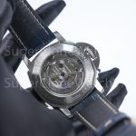 Panerai Luminor Marina PAM01313 Steel Blue Sunray Dial Polished Bezel Dark Blue Alligator Leather Strap 44mm Replica Watches - 7-240-scaled