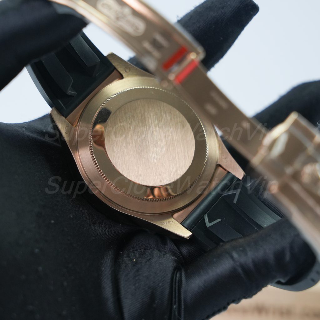 Rolex-Sky-Dweller-336235-White-Dial-Rose-Gold-Rubber-Strap-42mm Super Clone Watches Replica Watches - 7-255-scaled