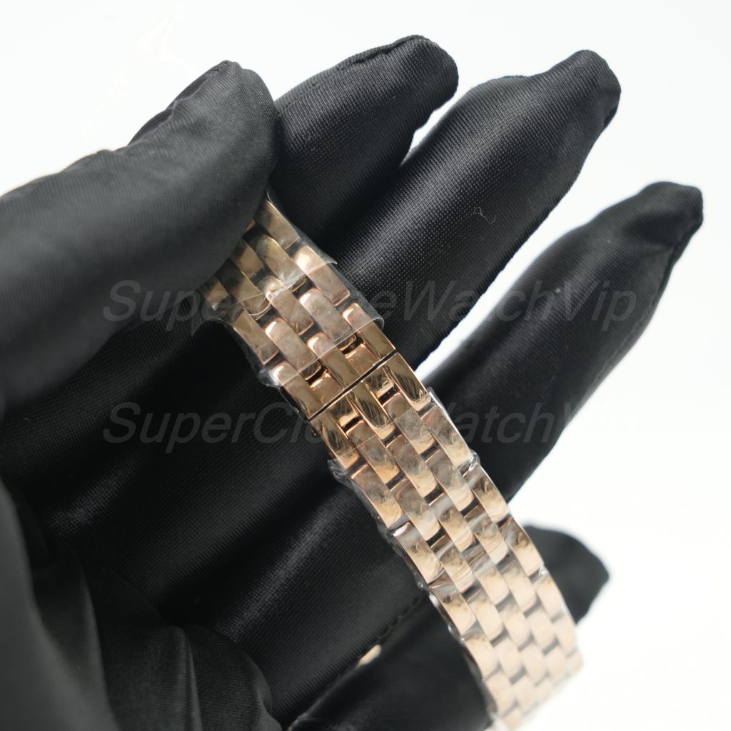 Cartier Panthère Rose Gold White Dial Rose Gold Bracelet 22x30mm Replica Watches - 8-211-scaled