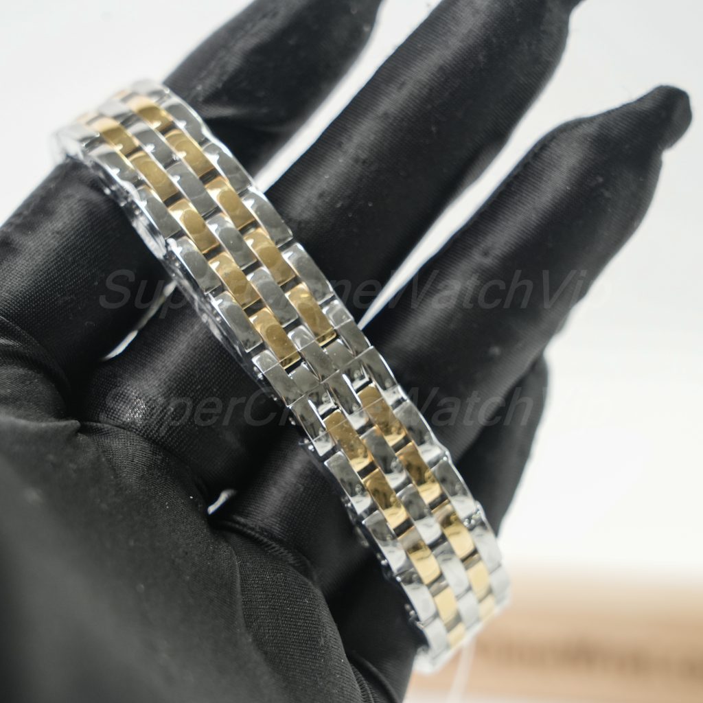 Cartier Panthère Two-Tone White Dial Two-Tone Bracelet 22x30mm Replica Watches - 8-214-scaled