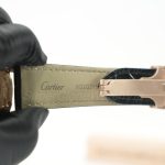 Cartier Drive de Cartier Rose Gold Diamond Bezel Black Dial Black Alligator Leather Strap 40mm Replica Watches - 8-215-scaled