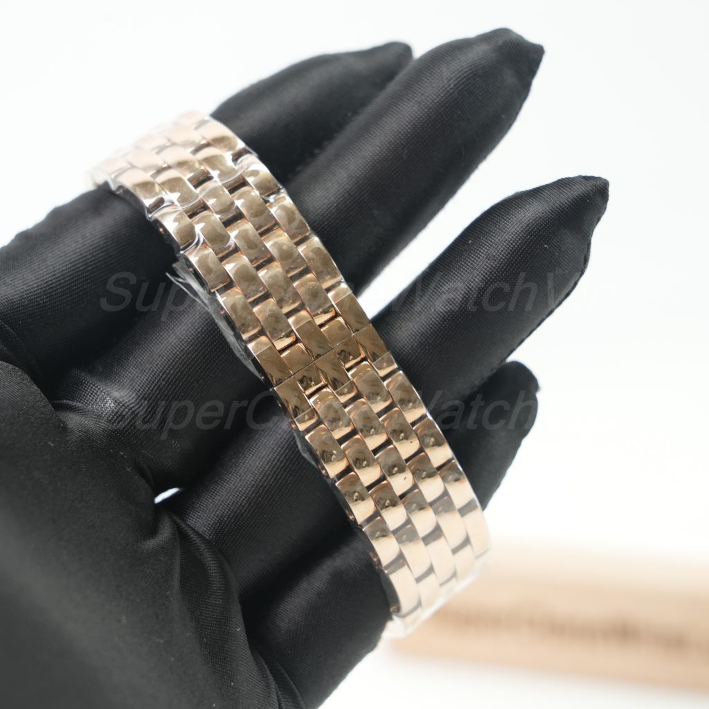 Cartier Panthère Rose Gold White Dial Rose Gold Bracelet 27x37mm Replica Watches - 8-220-scaled