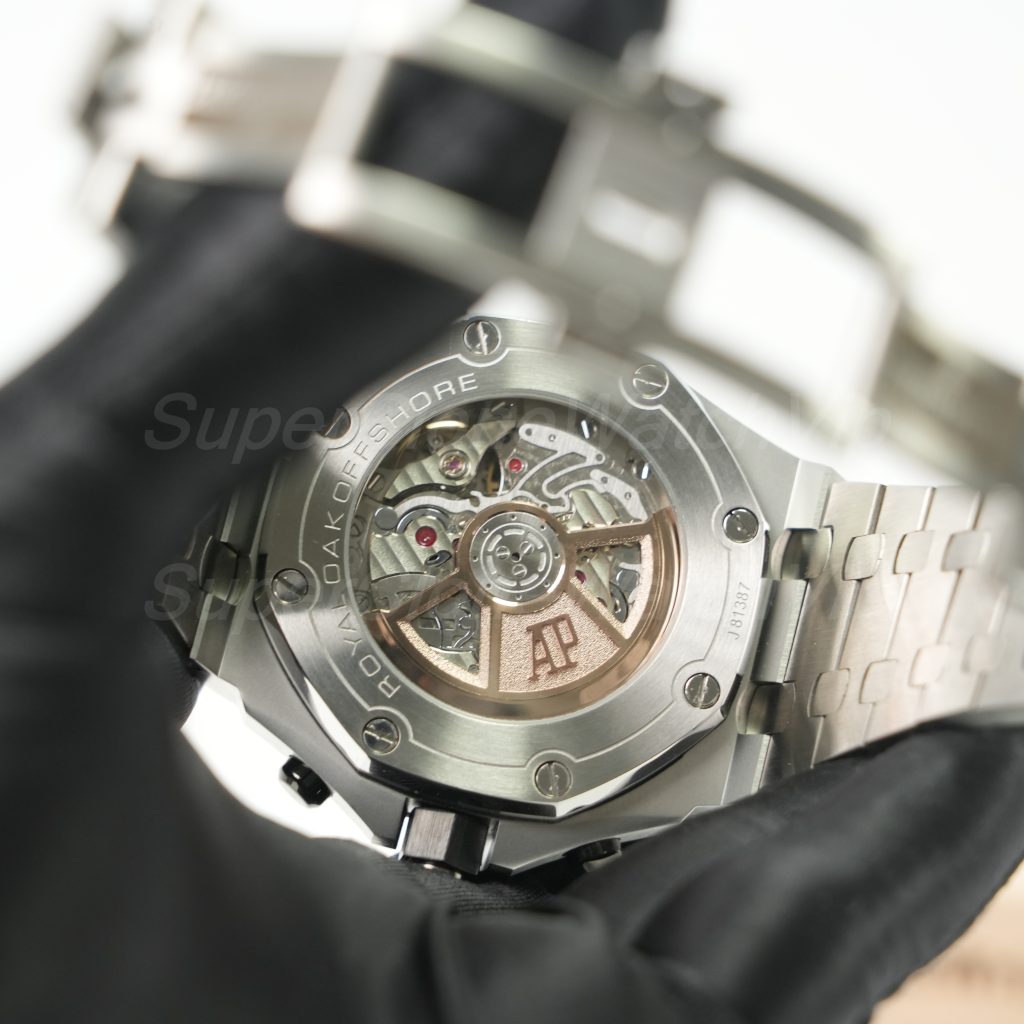 Audemars Piguet Royal Oak Offshore Steel Model Chronograph Grey Tapisserie Dial Steel Bracelet 42mm Replica Watch - 8-225-scaled