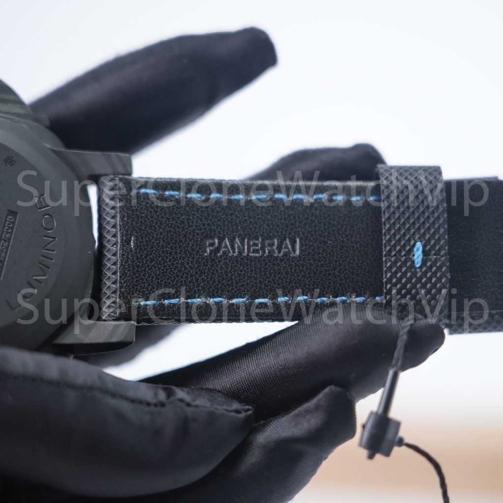 Panerai Luminor Marina PAM02661 Carbotech Black Dial Blue Lume Black Rubber Strap 44mm Replica Watches - 8-237-scaled