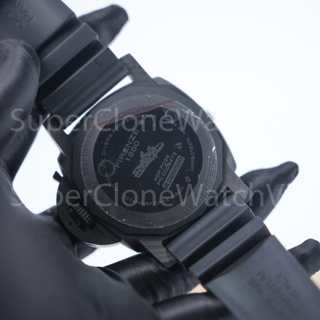 Panerai Luminor Submersible 1950 PAM00616 Carbotech Black Dial Carbon Fiber Bezel Black Rubber Strap 47mm Replica Watches - 8-240-scaled