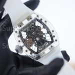 Richard Mille RM 53-02 Sapphire Case Skeleton Dial White Rubber Strap 49mm Replica Watch - 8-97-scaled