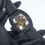 Richard Mille RM 68-01 Tourbillon Cyril Kongo Graffiti Skeleton Dial Black Ceramic Black Canvas Strap 49mm Replica Watch - 8-99-scaled