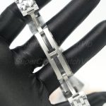 Cartier Panthère Steel Model Diamond Bezel White Dial Steel Bracelet 22x30mm Replica Watches - 9-198-scaled