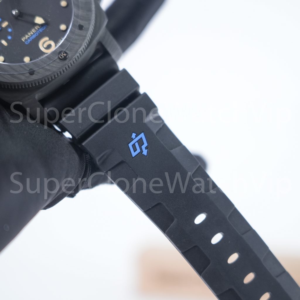Panerai Luminor Submersible 1950 PAM00616 Carbotech Black Dial Carbon Fiber Bezel Black Rubber Strap 47mm Replica Watches - 9-221-scaled