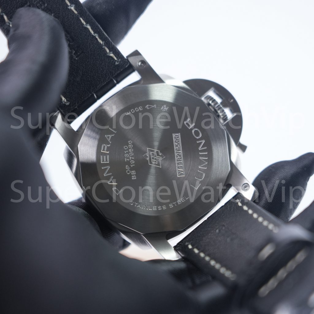 Panerai Luminor Marina PAM01312 Steel Model Black Dial Black Leather Strap 44mm Replica Watches - 9-222-scaled