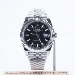 Rolex Datejust 126334 904L Steel Deep Black Dial Fluted Bezel Jubilee Bracelet 41mm Replica Watches - 1-25-scaled
