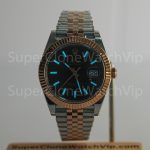 Rolex Datejust 126331 Two-Tone Rose Gold Chocolate Dial Fluted Bezel Jubilee Bracelet 41mm Replica Watches - 2-15-scaled