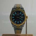 Rolex Datejust 126333 Two-Tone Yellow Gold Black Dial Fluted Bezel Jubilee Bracelet 41mm Replica Watches - 2-17-scaled