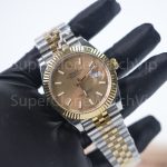 Rolex Datejust 126333 Two-Tone Yellow Gold Champagne Dial Fluted Bezel Jubilee Bracelet 41mm Replica Watches - 3-13-scaled