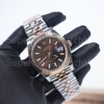 Rolex Datejust 126331 Two-Tone Rose Gold Chocolate Dial Fluted Bezel Jubilee Bracelet 41mm Replica Watches - 3-15-scaled