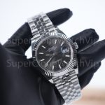 Rolex Datejust 126334 904L Steel Black Sunray Dial Fluted Bezel Jubilee Bracelet 41mm Replica Watches - 3-21-scaled