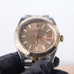 Rolex Datejust 126333 Two-Tone Yellow Gold Champagne Dial Fluted Bezel Jubilee Bracelet 41mm Replica Watches - 4-13-scaled
