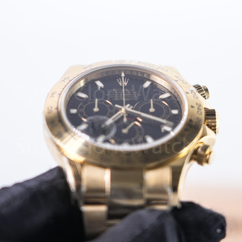 Rolex Daytona 116508 Yellow Gold Black Dial Yellow Gold Bezel Yellow Gold Bracelet 40mm Replica Watch - 4-2-scaled