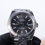 Rolex Datejust 126334 904L Steel Black Sunray Dial Fluted Bezel Jubilee Bracelet 41mm Replica Watches - 4-20-scaled