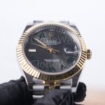 Rolex Datejust 126333 "Wimbledon" Two-Tone Yellow Gold Slate Grey Dial Fluted Bezel Jubilee Bracelet 41mm Replica Watches - 4-24-scaled