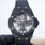 Hublot Big Bang 429.CX.0170.RX Black Ceramic Tourbillon Skeleton Dial Black Ceramic Bezel Black Rubber Strap 45mm Replica Watch - 4-3-scaled