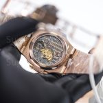 Patek Philippe Nautilus 5712/1R Rose Gold Black Dial Rose Gold Bezel Rose Gold Bracelet 40mm Replica Watch - 7-scaled