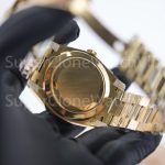 Rolex Day-Date 40 228238 18K Yellow Gold Silver Sunray Dial Roman Numerals Fluted Bezel President Bracelet 40mm Replica Watches - 7-5-scaled