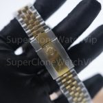 Rolex Datejust 126333 Two-Tone Yellow Gold Black Dial Fluted Bezel Jubilee Bracelet 41mm Replica Watches - 8-17-scaled