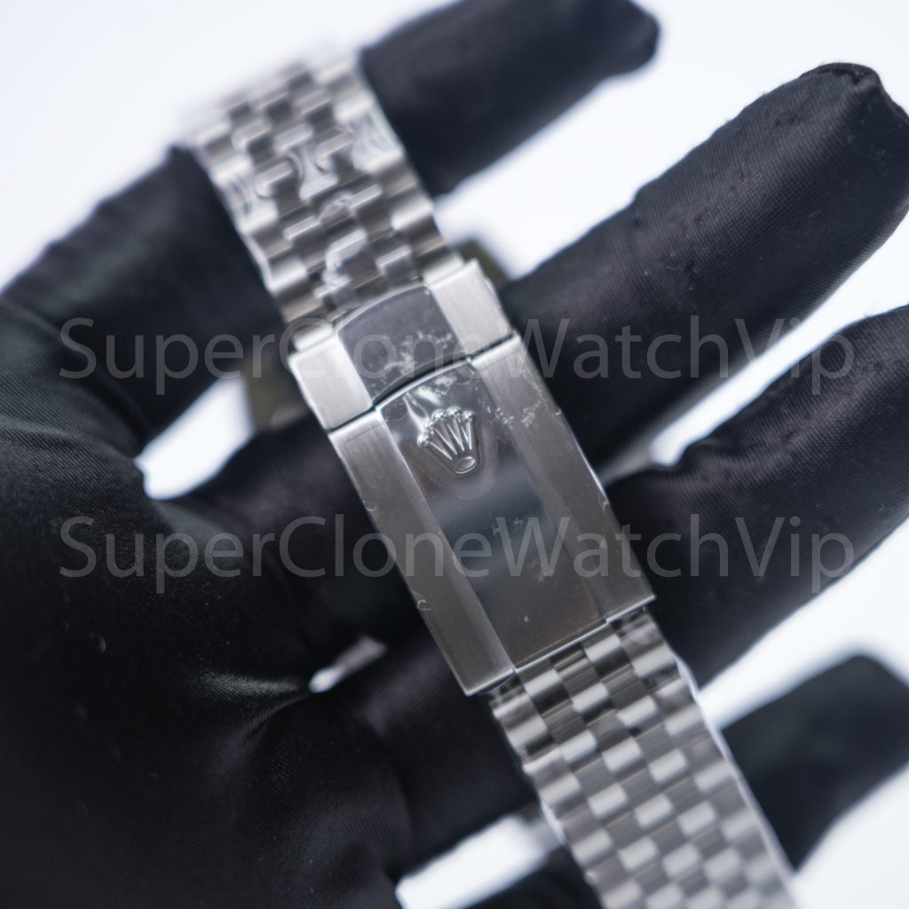 Rolex Datejust 126334 904L Steel Deep Black Dial Fluted Bezel Jubilee Bracelet 41mm Replica Watches - 8-24-scaled